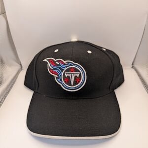 NFL Tennessee Titans Snapback Hat – Team Issued Style – Black/White